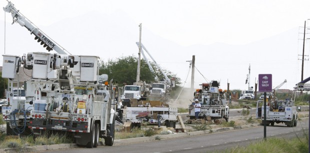TEP crews repair storm damage